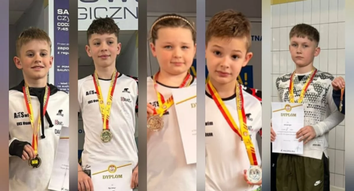 Sport szkolny, Bracia Artur Rysiowie mistrzami województwa pływaniu Zuzanna Szymon Jałocha Jończyk wicemistrzami - zdjęcie, fotografia