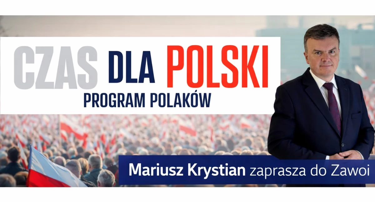 Polityka, Polski Zawoi Spotkanie Mariuszem Krystianem - zdjęcie, fotografia