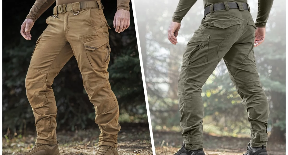 Materiał zewnętrzny, Spodnie taktyczne survival bushcraft jakie cechy decydują przetrwaniu terenie - zdjęcie, fotografia