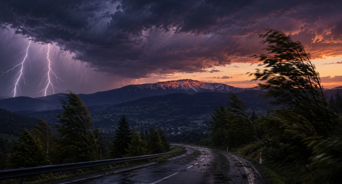 Pogodynka, Ostrzeżenie meteorologiczne powiatu suskiego - zdjęcie, fotografia