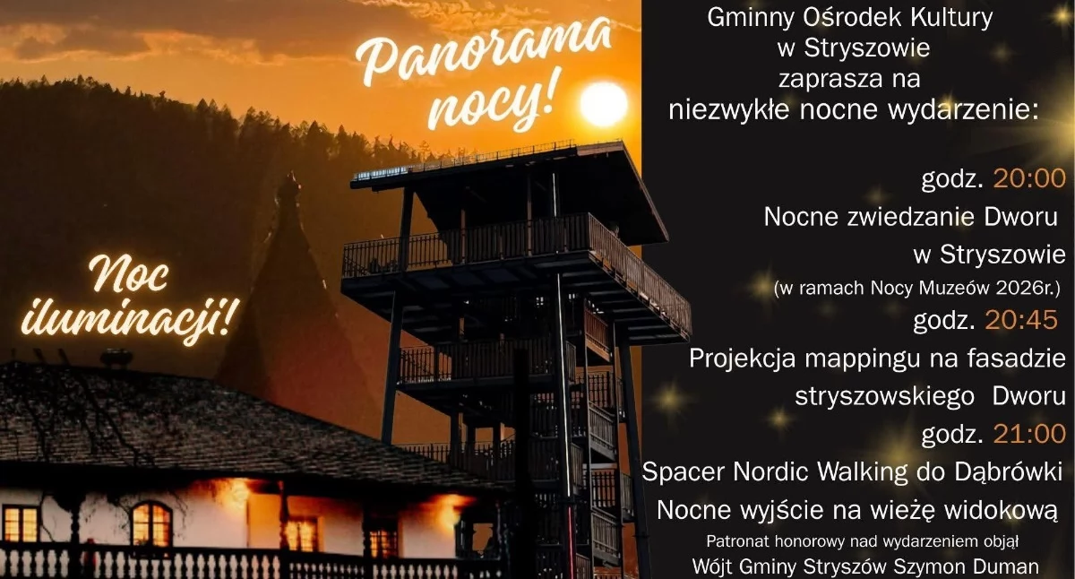 Atrakcje Turystyczne - Podróże małe i duże, Dwór Stryszowie zmroku Takiej jeszcze było - zdjęcie, fotografia