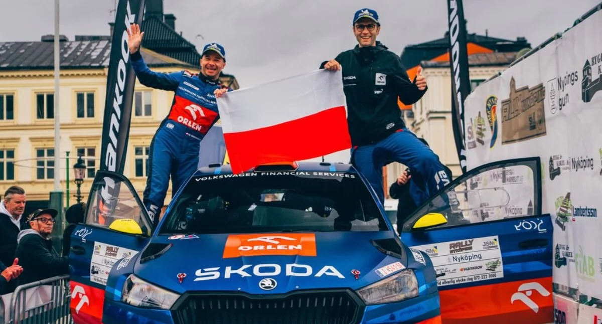 Motosport, Marczyk Gospodarczyk wygrywają Rally Nyköping treningowym starcie przed Rajdem Skandynawii - zdjęcie, fotografia
