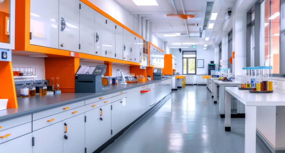Materiał zewnętrzny, Jakie meble laboratoryjne niezbędne urządzaniu nowego laboratorium podstaw - zdjęcie, fotografia
