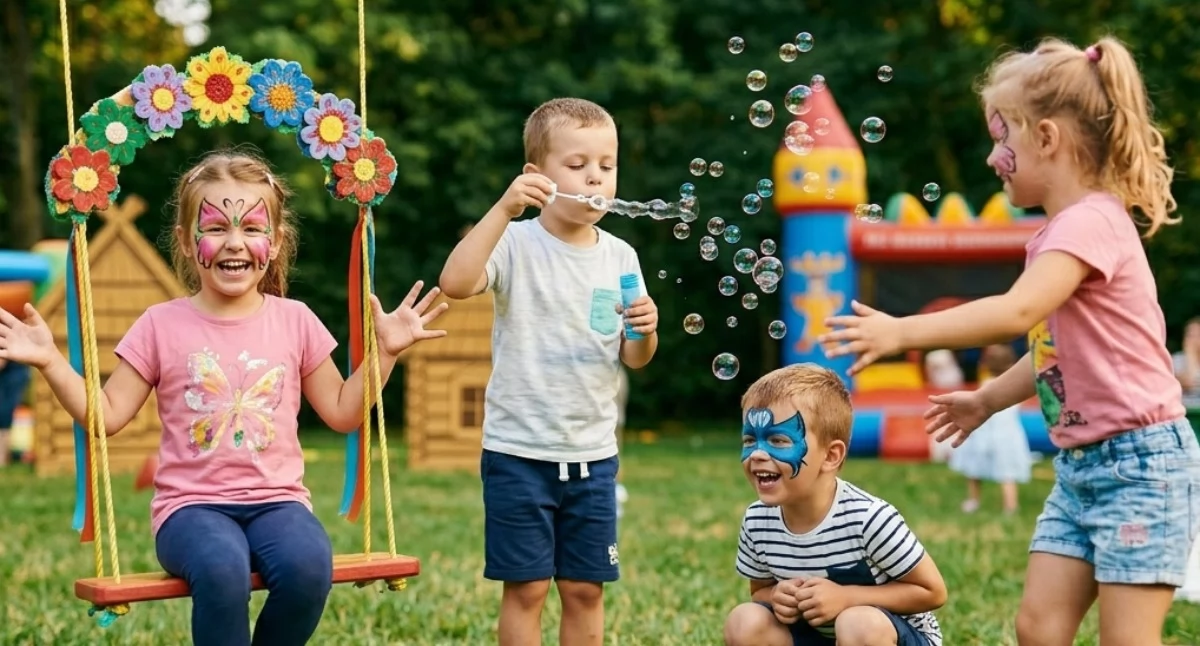 Rozrywka, Dzień Dziecka Gminie Zembrzyce programie dmuchańce animacje letnie - zdjęcie, fotografia
