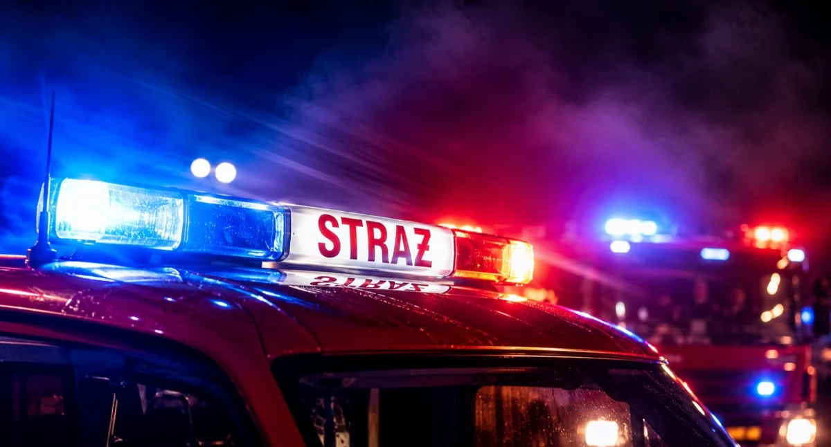 Z remizy, Pożar samochodu centrum handlowym Suchej Beskidzkiej Strażacy szybko opanowali sytuację - zdjęcie, fotografia