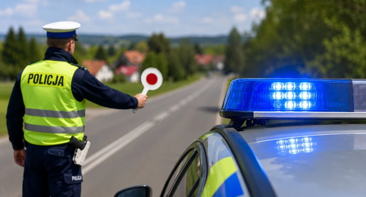 Komunikaty ostrzeżenia policji, Ponad promila alkoholu Kierujący zatrzymany przez policję - zdjęcie, fotografia
