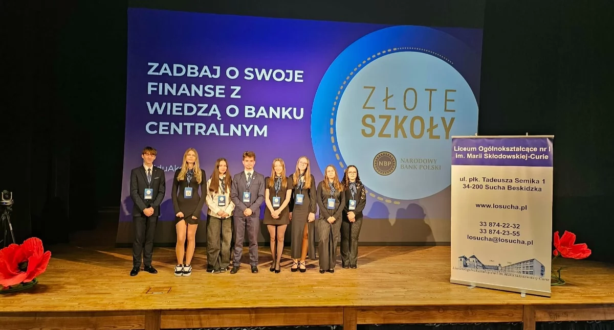 Ze szkolnej ławy, Wielki sukces uczniów suskiego liceum Znów znaleźli Złotej Setce - zdjęcie, fotografia