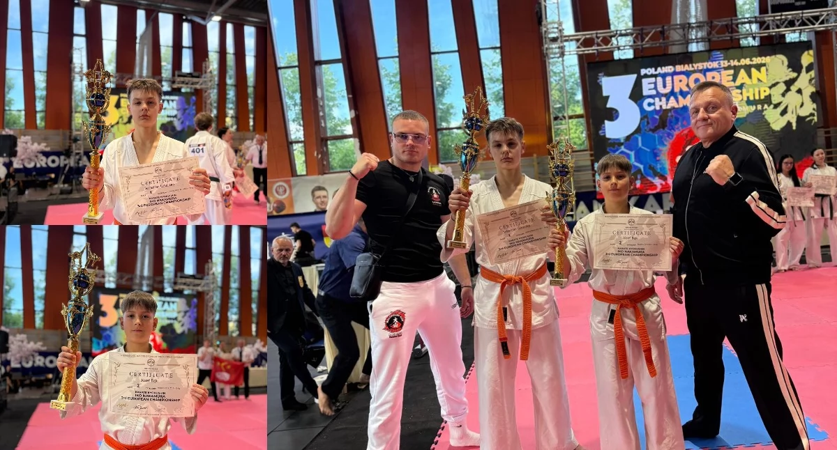 Sporty walki , Mistrz Europy Wicemistrz Europy trenują Oyama Karate Kasperek Pięć medali zawodników regionu - zdjęcie, fotografia