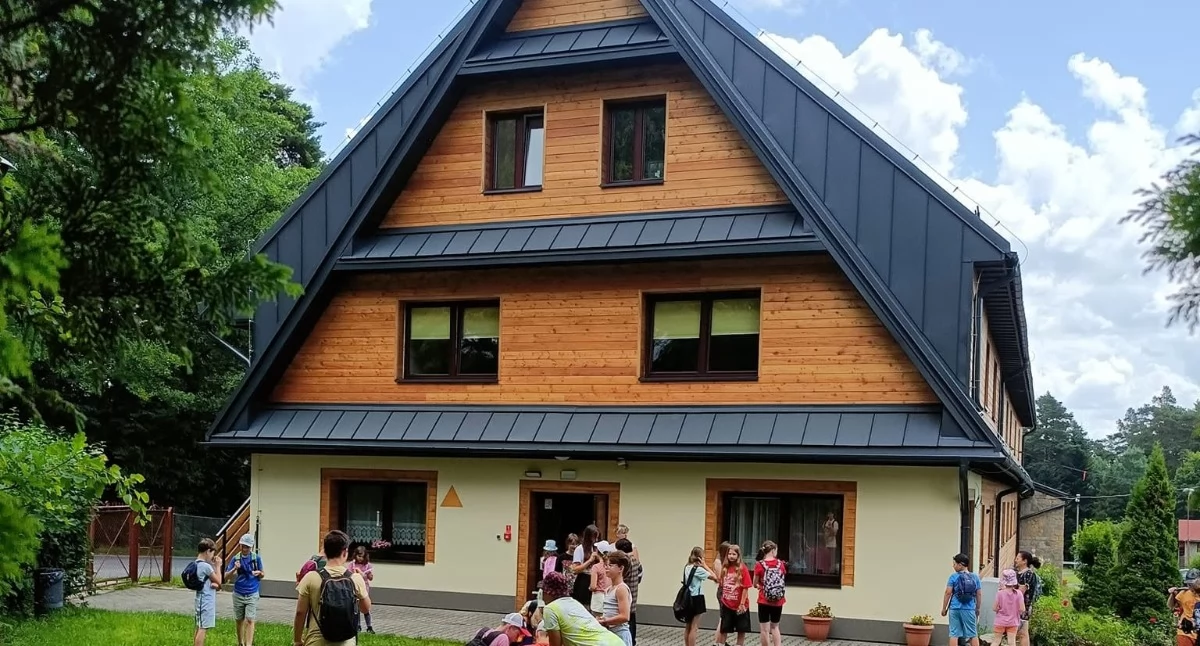 Nasze sprawy, wojennej strażnicy Grenzschutzu dziecięcej radości Sidzina powojennej akcji kolonijnej Małopolsce - zdjęcie, fotografia
