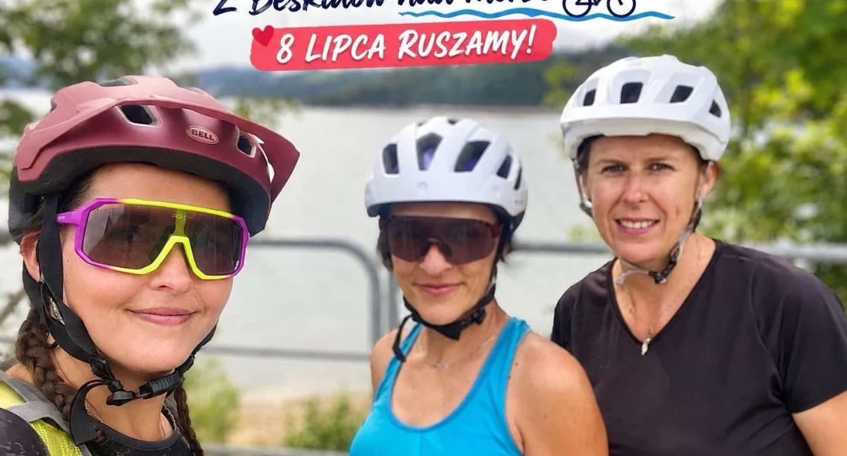 Pomoc społeczna, Rowerami Beskidów morze Kazika nauczycielki ruszają misją - zdjęcie, fotografia