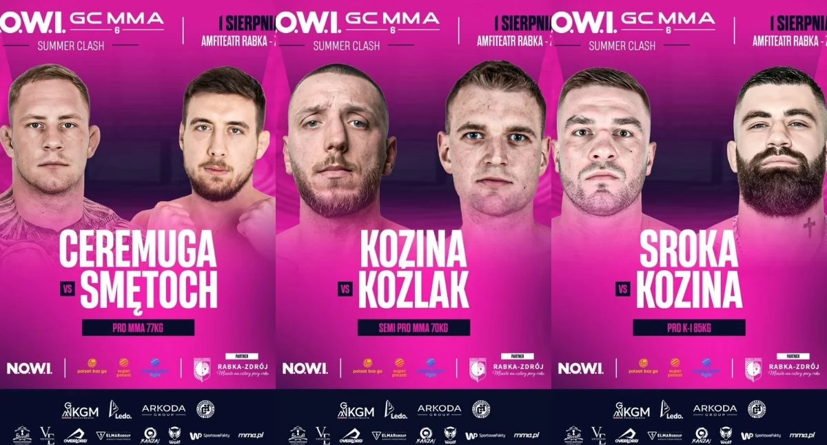 Sporty walki , Sebastian Kozina Robert Ceremuga Konrad Kozina powalczą Changer - zdjęcie, fotografia