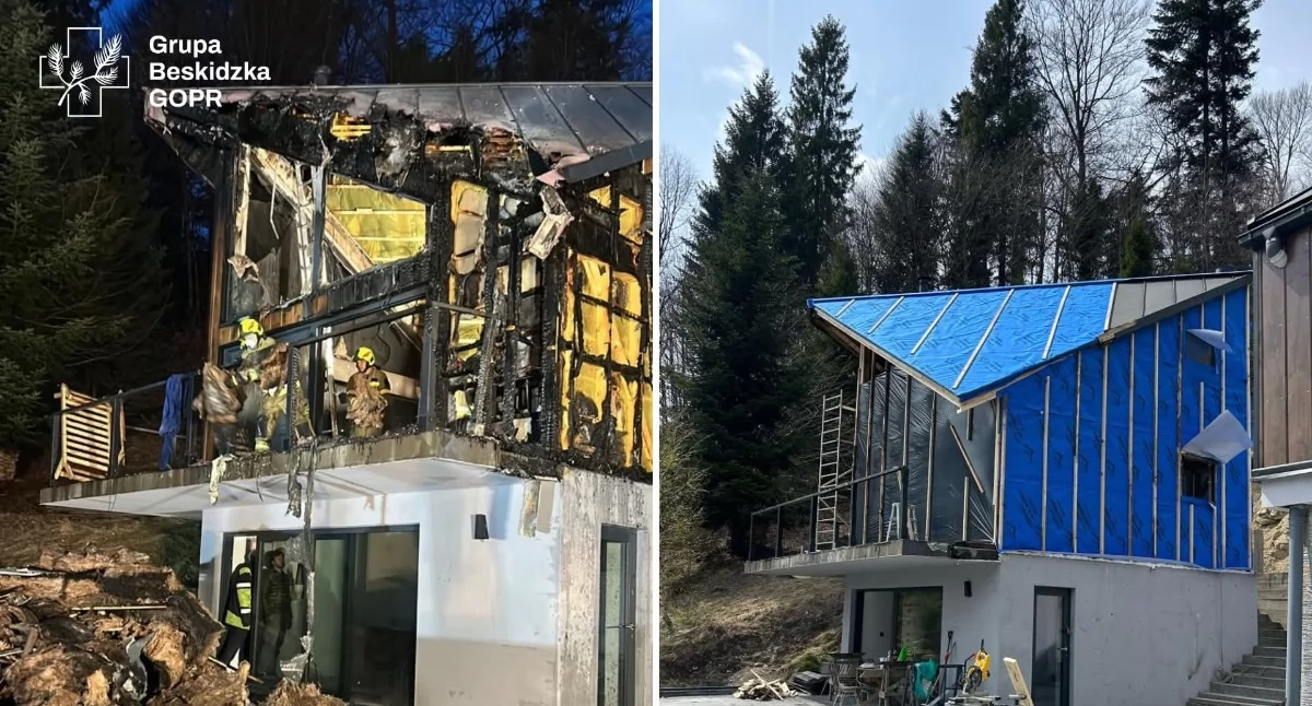 Pomoc społeczna, Pożar odebrał Ratownicy pokazali prawdziwe braterstwo - zdjęcie, fotografia