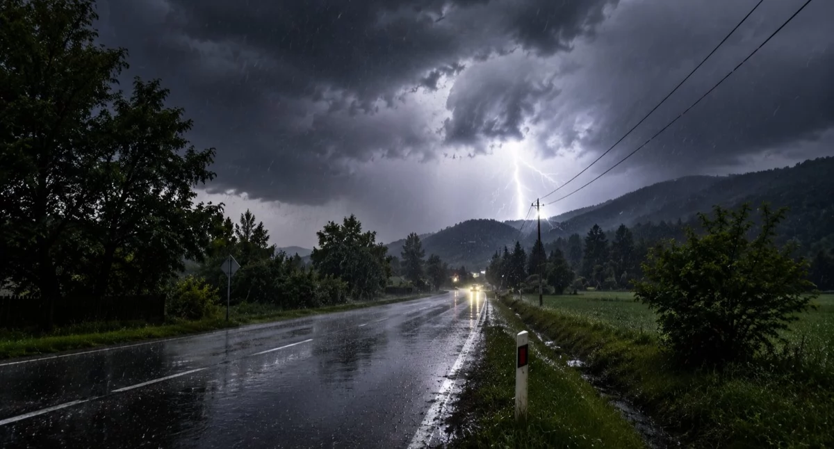 Pogodynka, Ostrzeżenie meteorologiczne powiatu suskiego - zdjęcie, fotografia