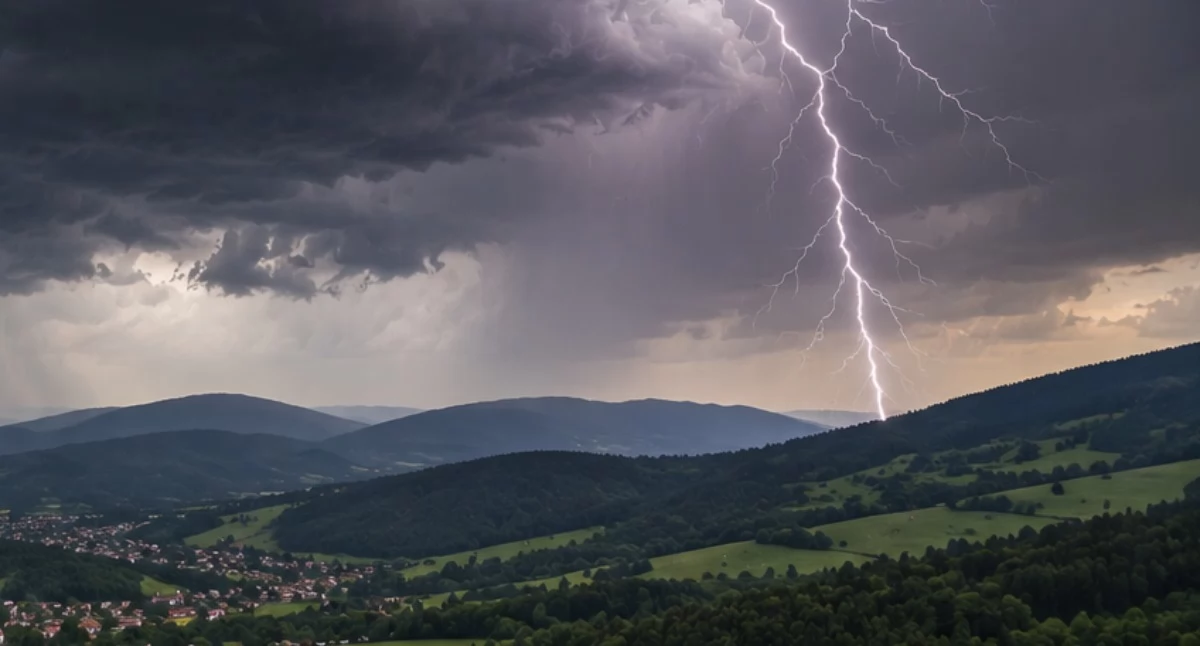 Pogodynka, Ostrzeżenie meteorologiczne powiatu suskiego - zdjęcie, fotografia