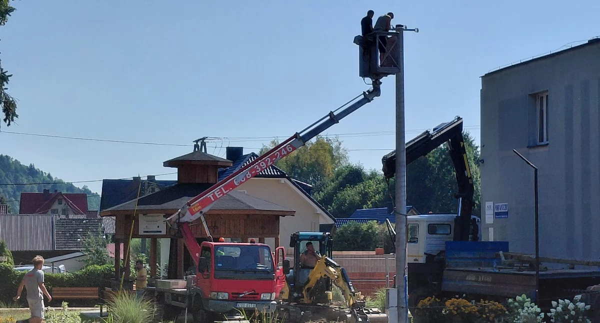 Nasze sprawy, Awaria sieci energetycznej Skawicy Mieszkańcy prądu - zdjęcie, fotografia