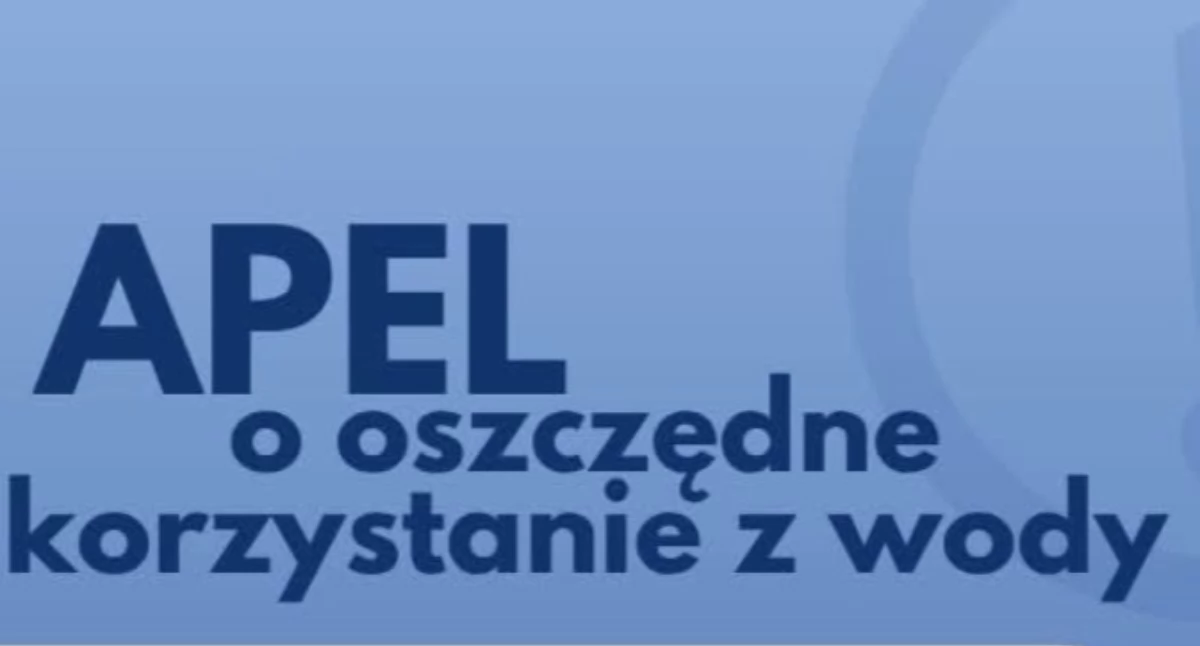 Informacje urzędowe, Gmina Zembrzyce apeluje oszczędzanie „Każda kropla znaczenie” - zdjęcie, fotografia