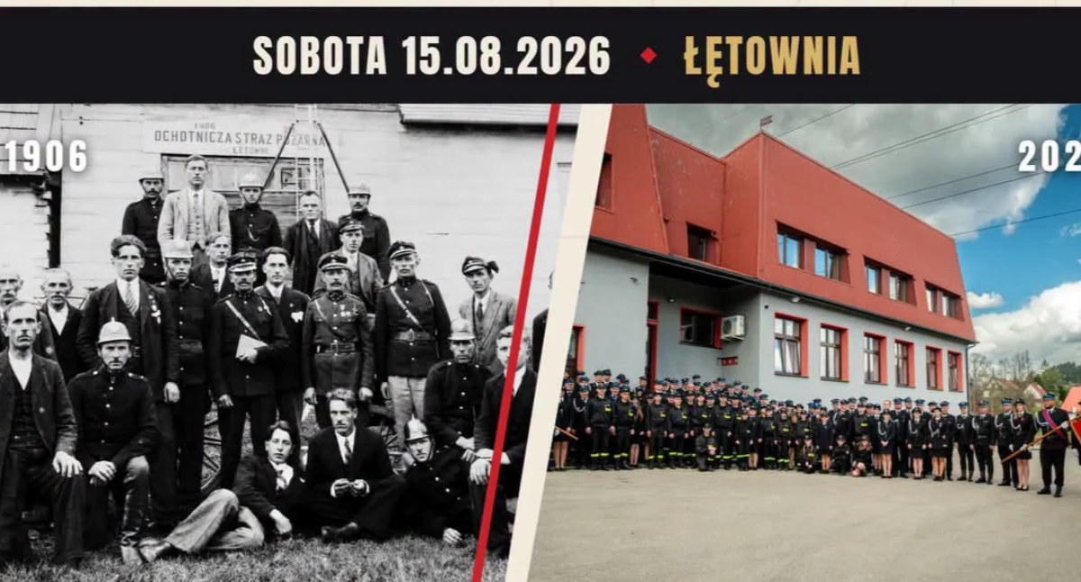 Z remizy, Łętownia Jubileusz strażackim apelem koncertem kabaretem - zdjęcie, fotografia