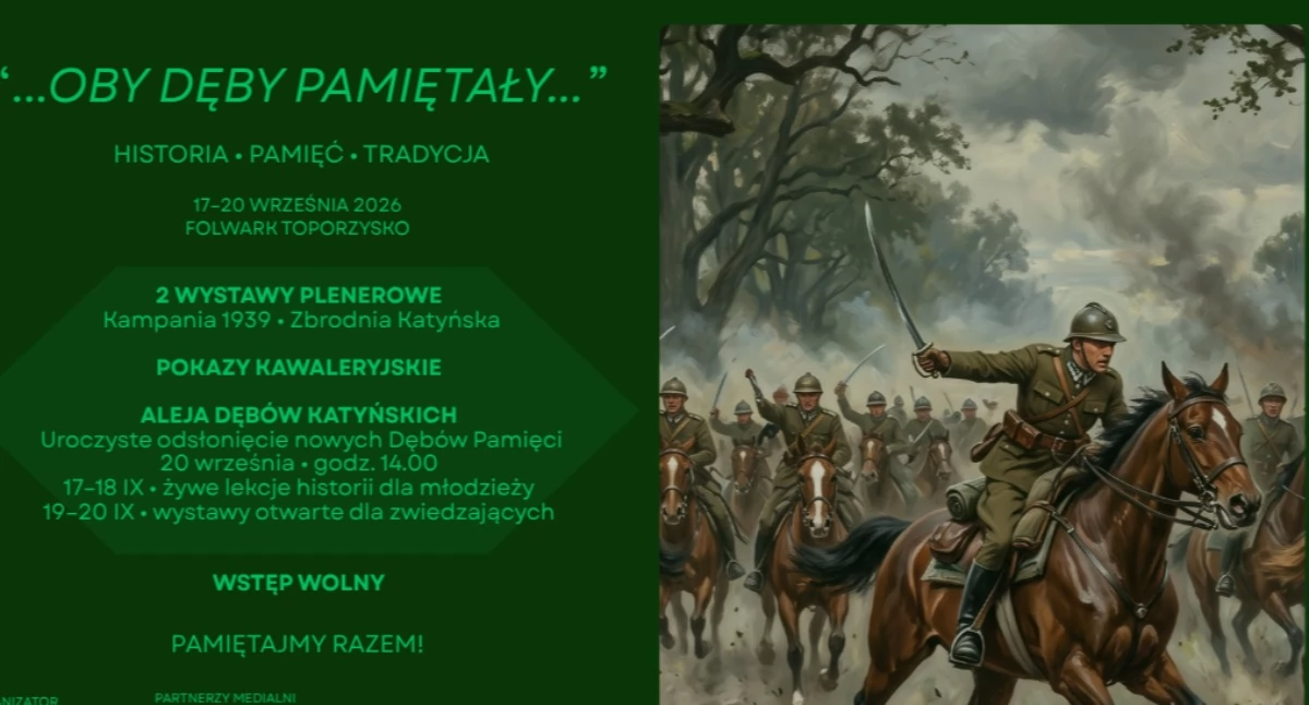 Rozrywka, Sześć dębów sześciu oficerów Toporzysku pamięć Katyniu dostanie kolejne imiona - zdjęcie, fotografia