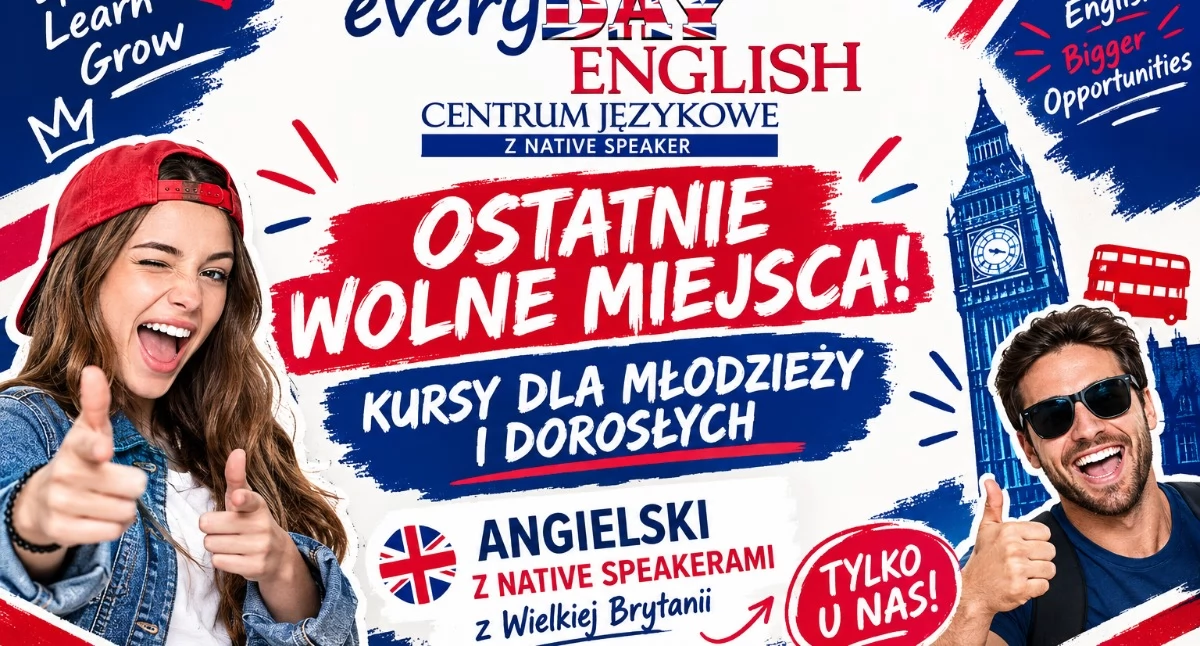 Ze szkolnej ławy, ANGIELSKI PAŹDZIERNIKA OSTATNIE WOLNE MIEJSCA! - zdjęcie, fotografia