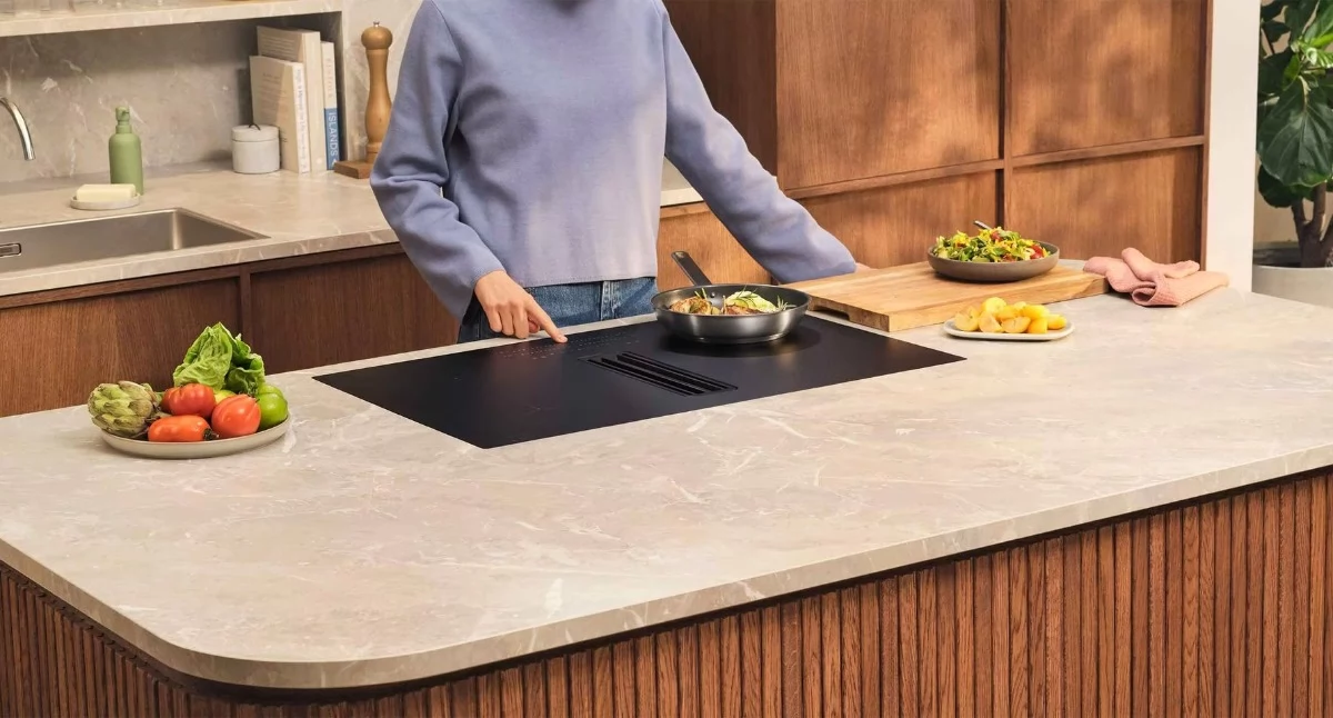 Materiał zewnętrzny, Matowe wykończenie SaphirMatt® płytach indukcyjnych Electrolux - zdjęcie, fotografia