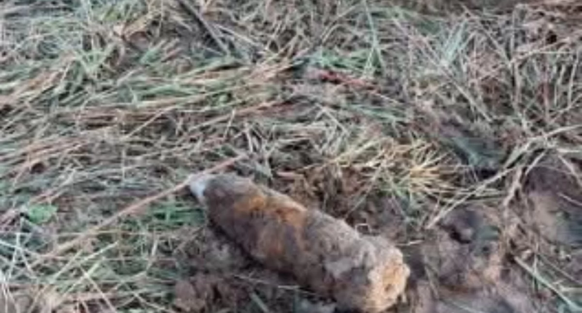 Komunikaty ostrzeżenia policji, Niebezpieczne znalezisko Makowie Podhalańskim miejsce wezwano saperów - zdjęcie, fotografia