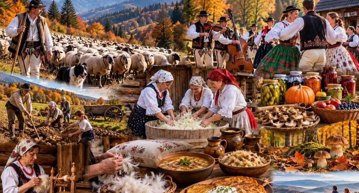 Folklor i Tradycje , Jesienne zwyczaje Beskidach dawniej dziś - zdjęcie, fotografia