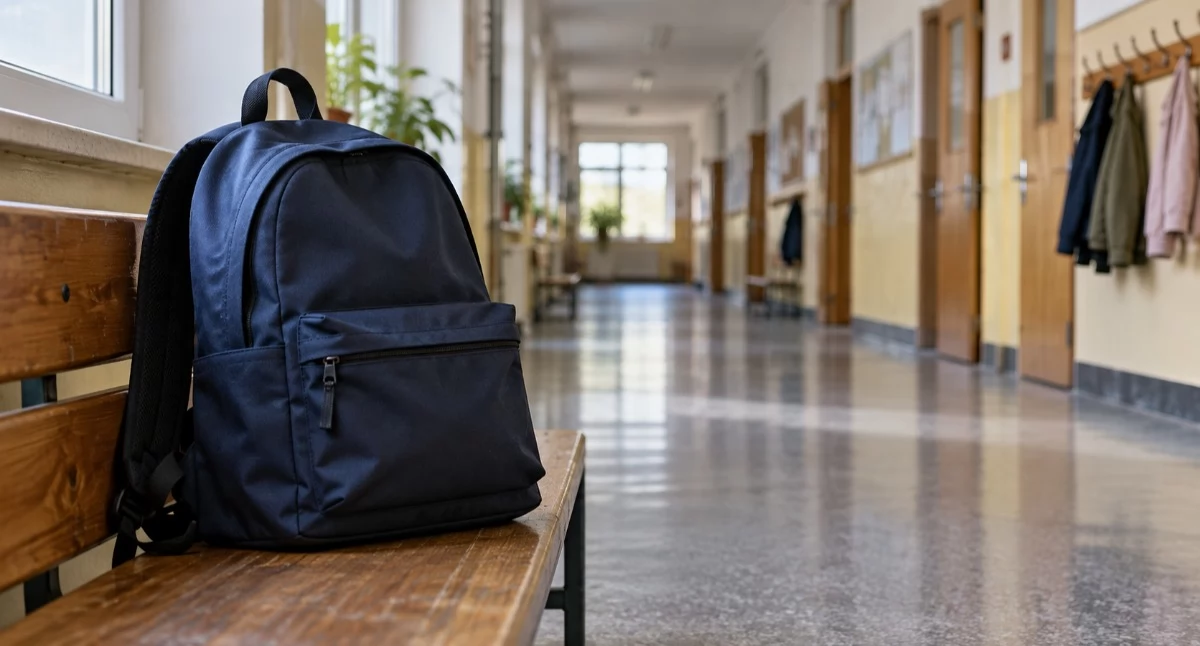 Komunikaty ostrzeżenia policji, noże plecaku latka uczeń zadrapany śrubokrętem Niepokojące zdarzenia szkołach powiatu suskiego - zdjęcie, fotografia