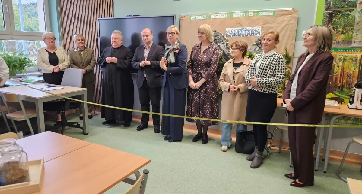 Ze szkolnej ławy, Babiogórska Ekopracownia otwarta Skawicy! Szkoła stawia nowoczesną edukację przyrodniczą - zdjęcie, fotografia