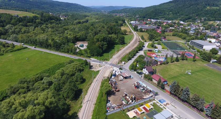 Zdjęcie: Przejazd kolejowy Maków Podhalański - Grzechynia