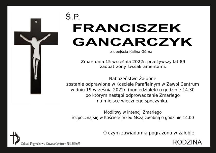 FRANCISZEK GANCARCZYK