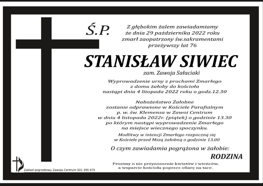 STANISŁAW SIWIEC