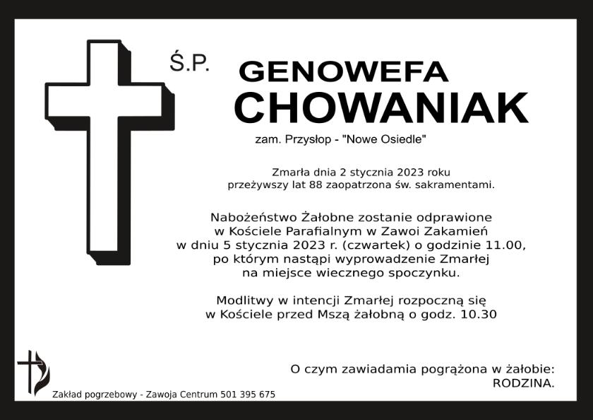 GENOWEFA CHOWANIAK