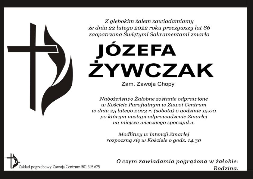JÓZEFA ŻYWCZAK
