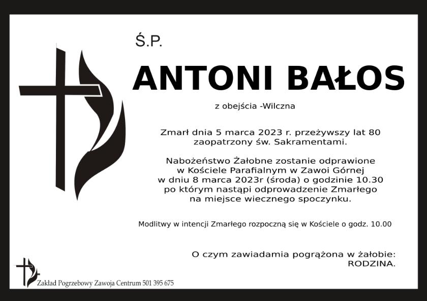 ANTONI BAŁOS