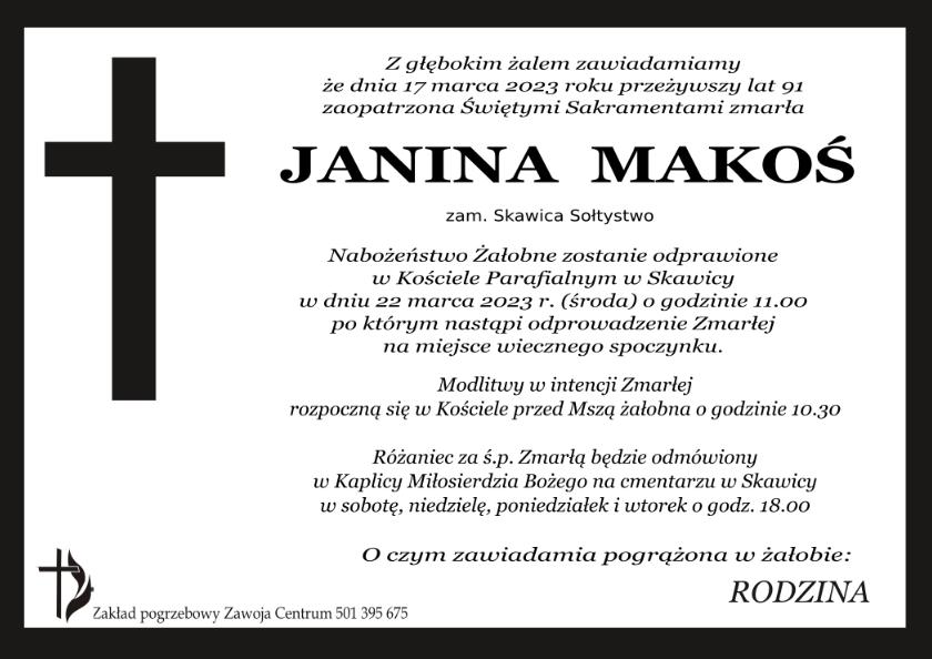 MAKOŚ JANINA