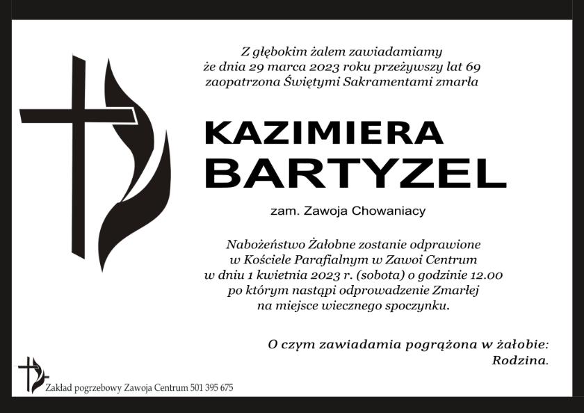 KAZIMIERA BARTYZEL