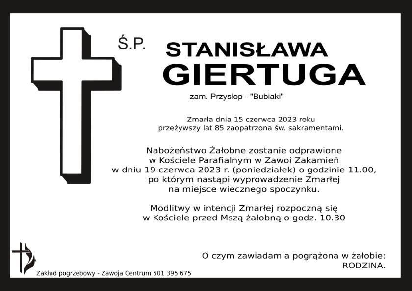 STANISŁAWA GIERTUGA