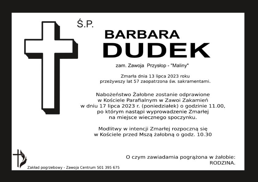 BARBARA DUDEK