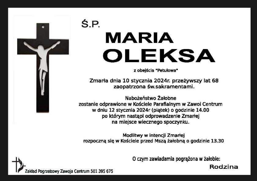 MARIA OLEKSA