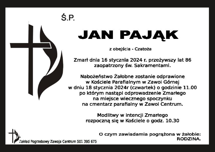 JAN PAJĄK