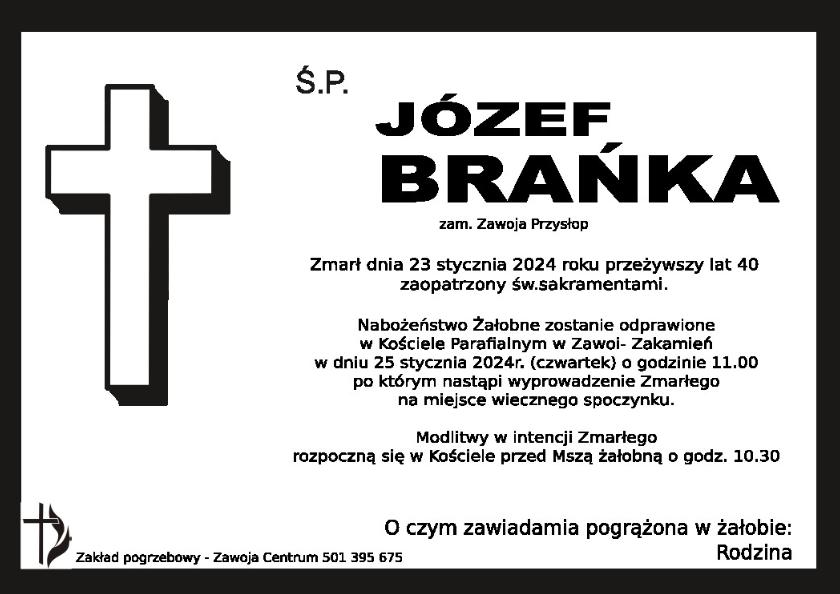 JÓZEF BRAŃKA