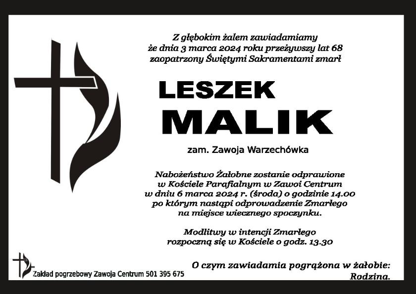 LESZEK MALIK