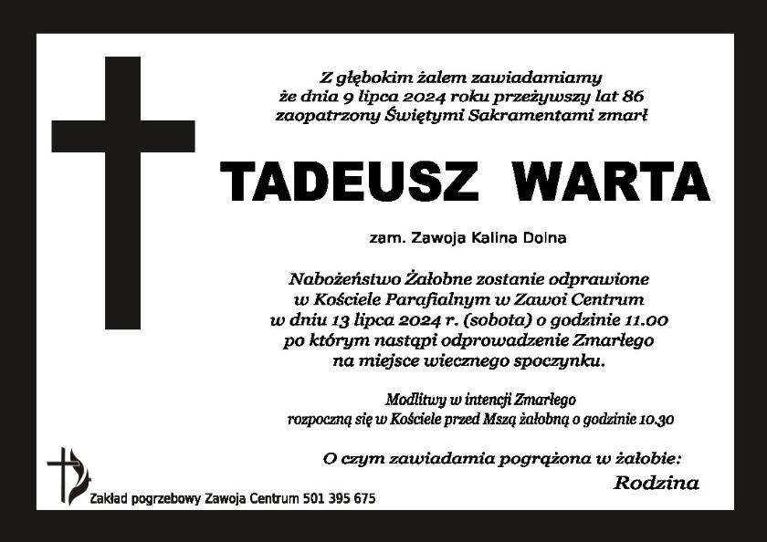 TADEUSZ WARTA