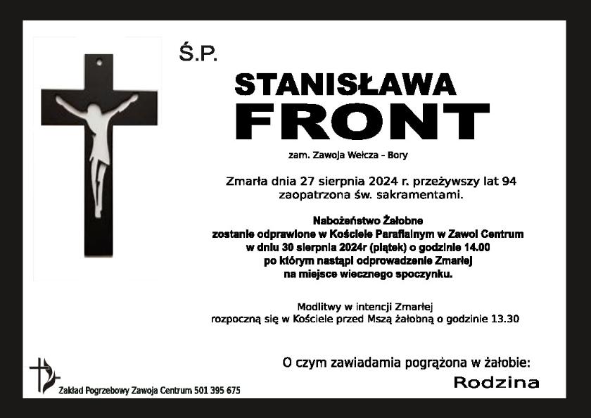 STANISŁAWA FRONT