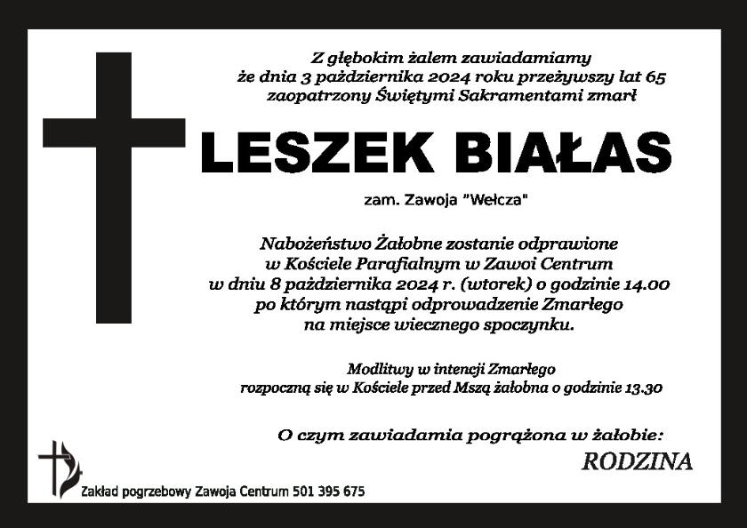 LESZEK BIAŁAS