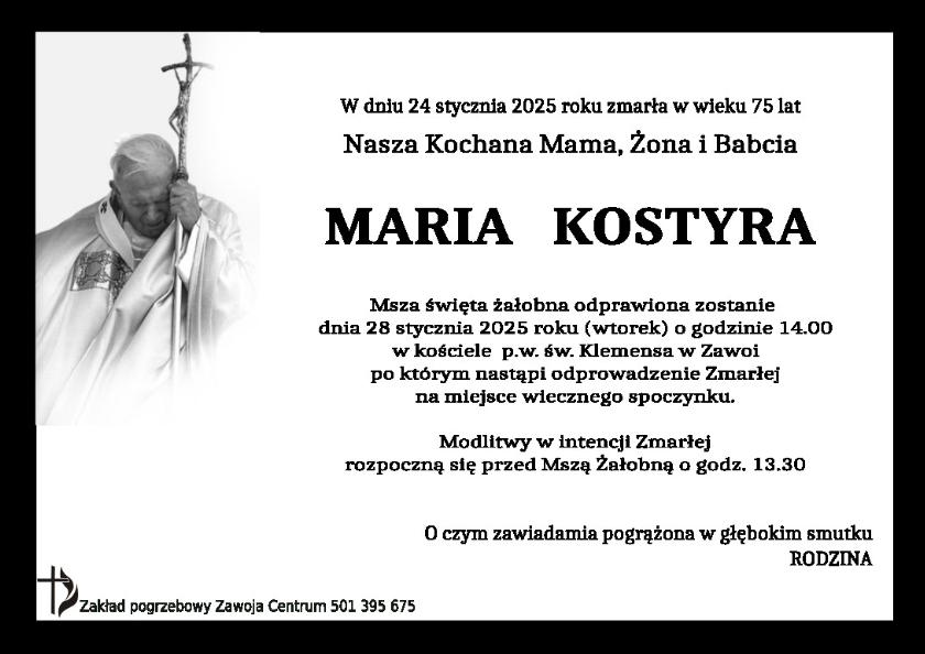 MARIA KOSTYRA