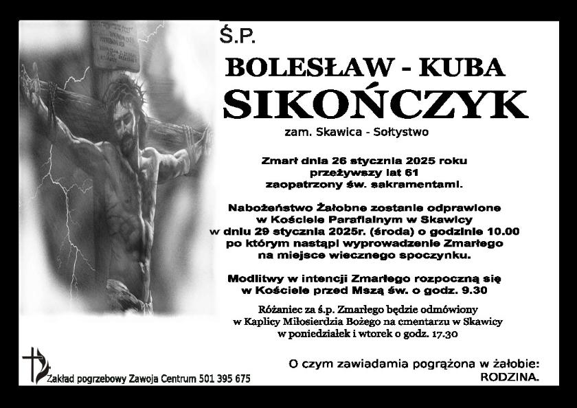 BOLESŁAW SIKOŃCZYK