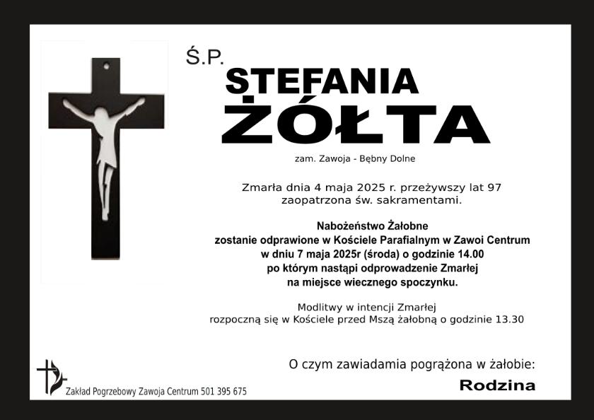 STEFANIA ŻÓŁTA