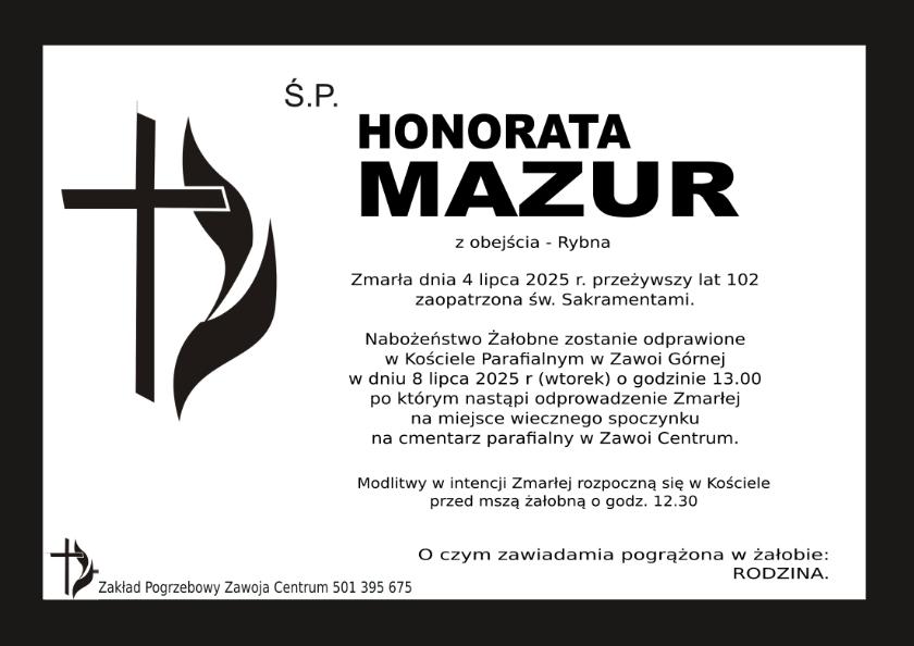 HONORATA MAZUR