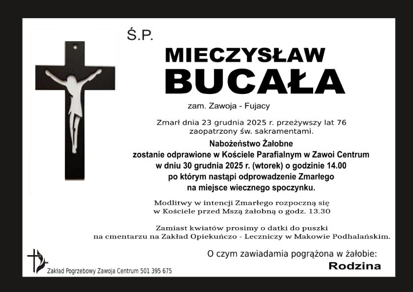 MIECZYSŁAW BUCAŁA